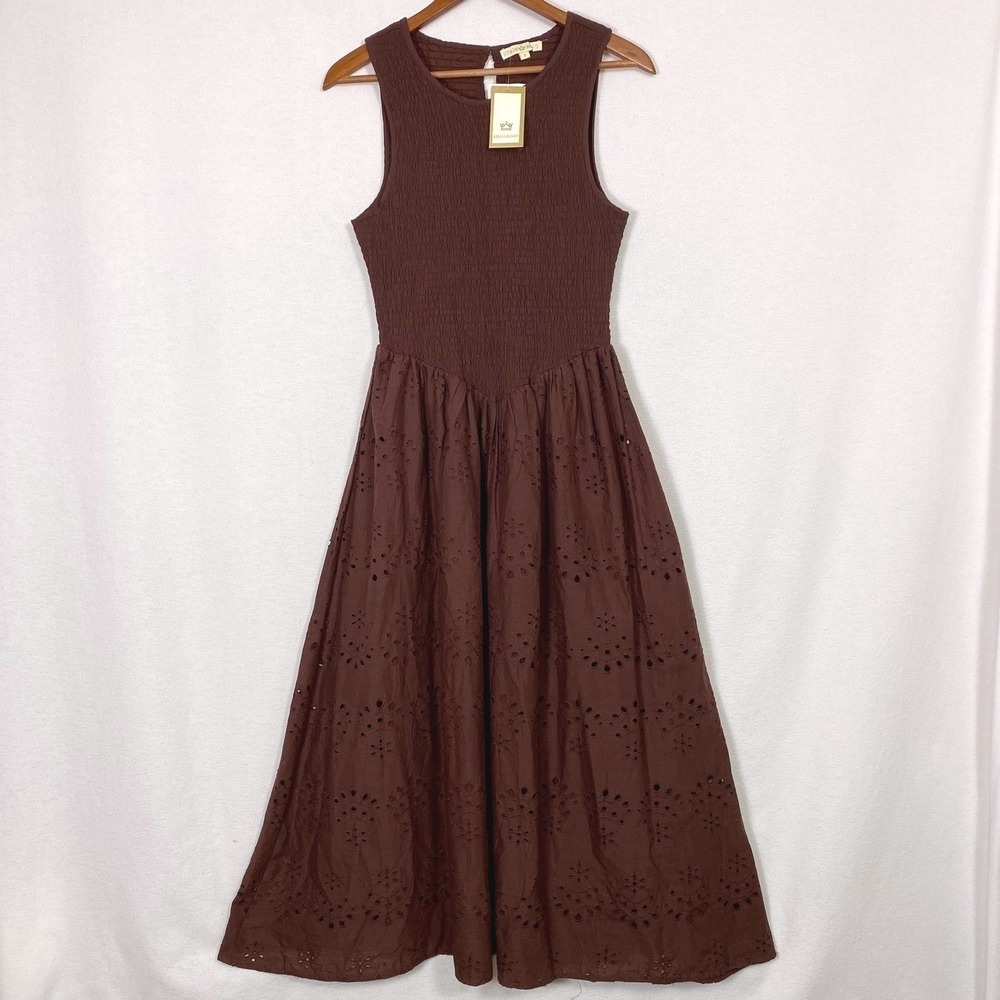 Anthropologie Kings Road Sz 2X Maxi Dress Cottagecore Romantic Coquette Feminine - Picture 2 of 7